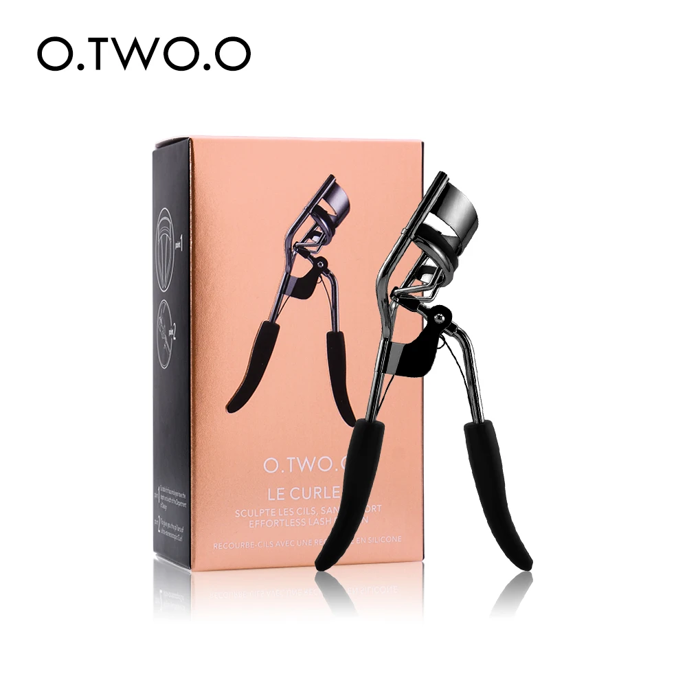 

O.TWO.O Factory Price Cheap Black Silver Metal Eyelash Curler Best Lash Curl, 2 colors