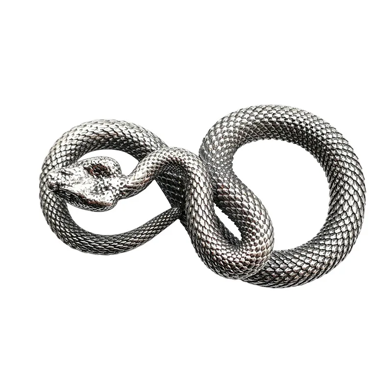 

New Arrival S925 Sterling Silver Vintage Fashion Snake Necklace Pendant Wholesale Men's Mamba Snake Pendant Jewelry