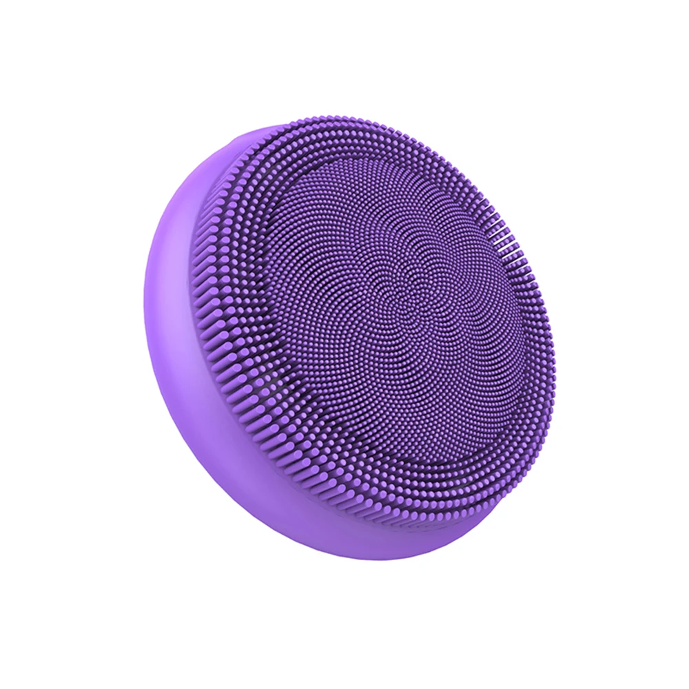 

Silicone Cleansing Apparatus Waterproof Facial Cleanser Face Magger Brush with Ring Buckle