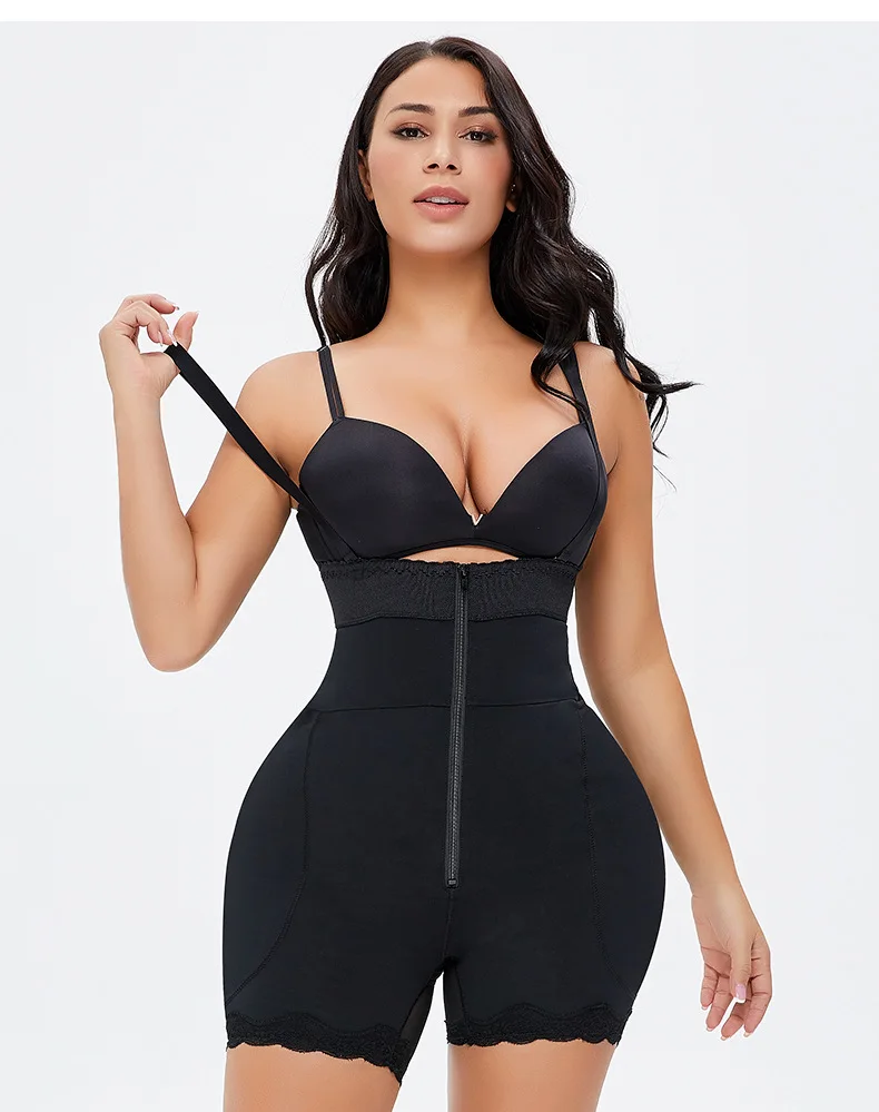 

Plus Size Adjustable Straps and Buckles Padded Hip And Buttocks Panties For Women Artificial Silicone Buttock And Hip Pads, Black