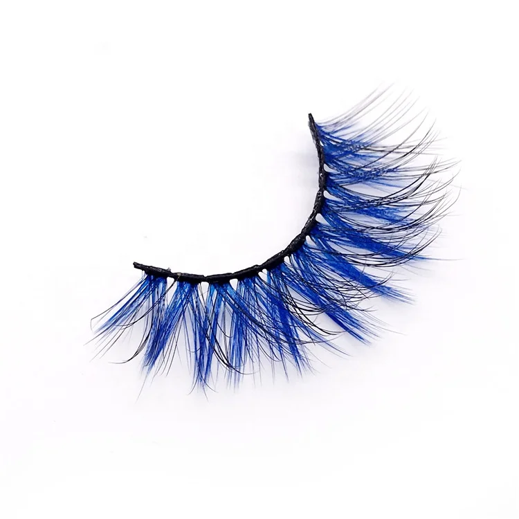 

New color false eyelashes thick exaggerated comfort color false eyelashes handmade single pair of eyelashes