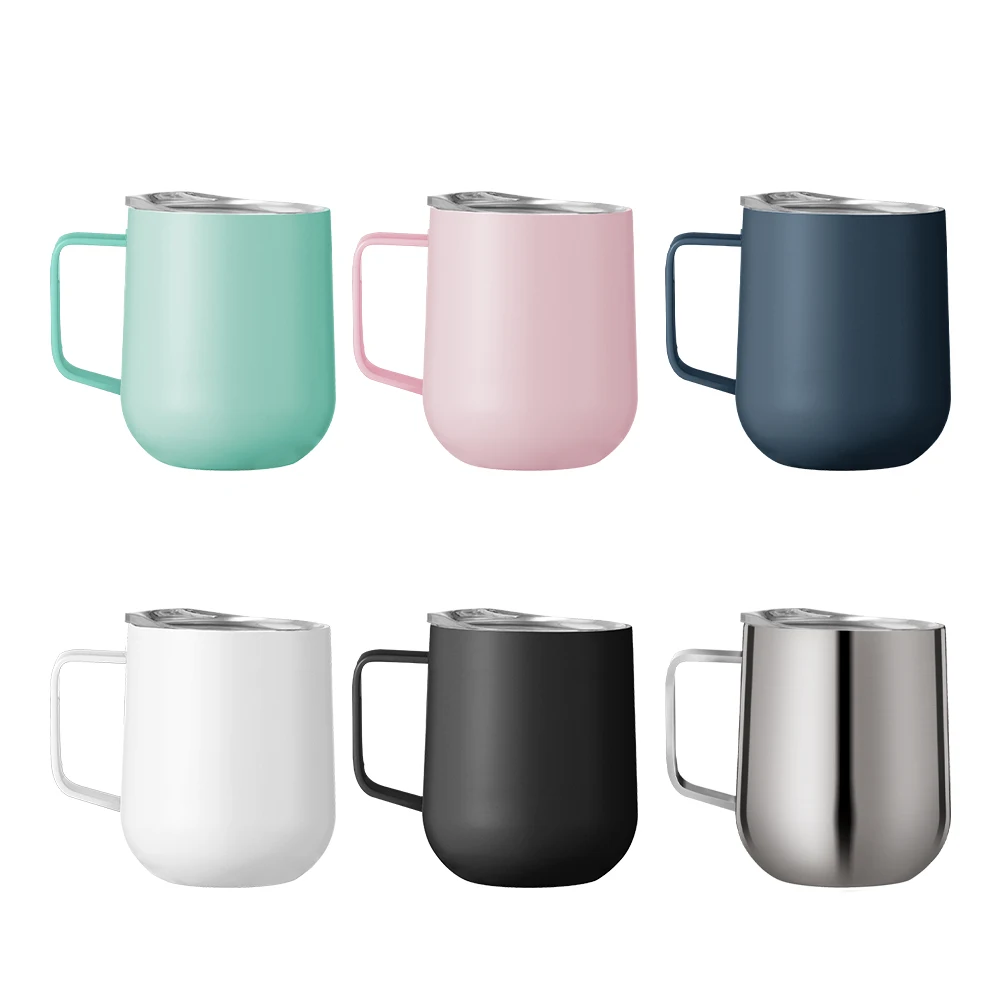 

New Products Stainless Steel 304 Double Wall Colored Vacuum Insulated Coffee Mug With Handle