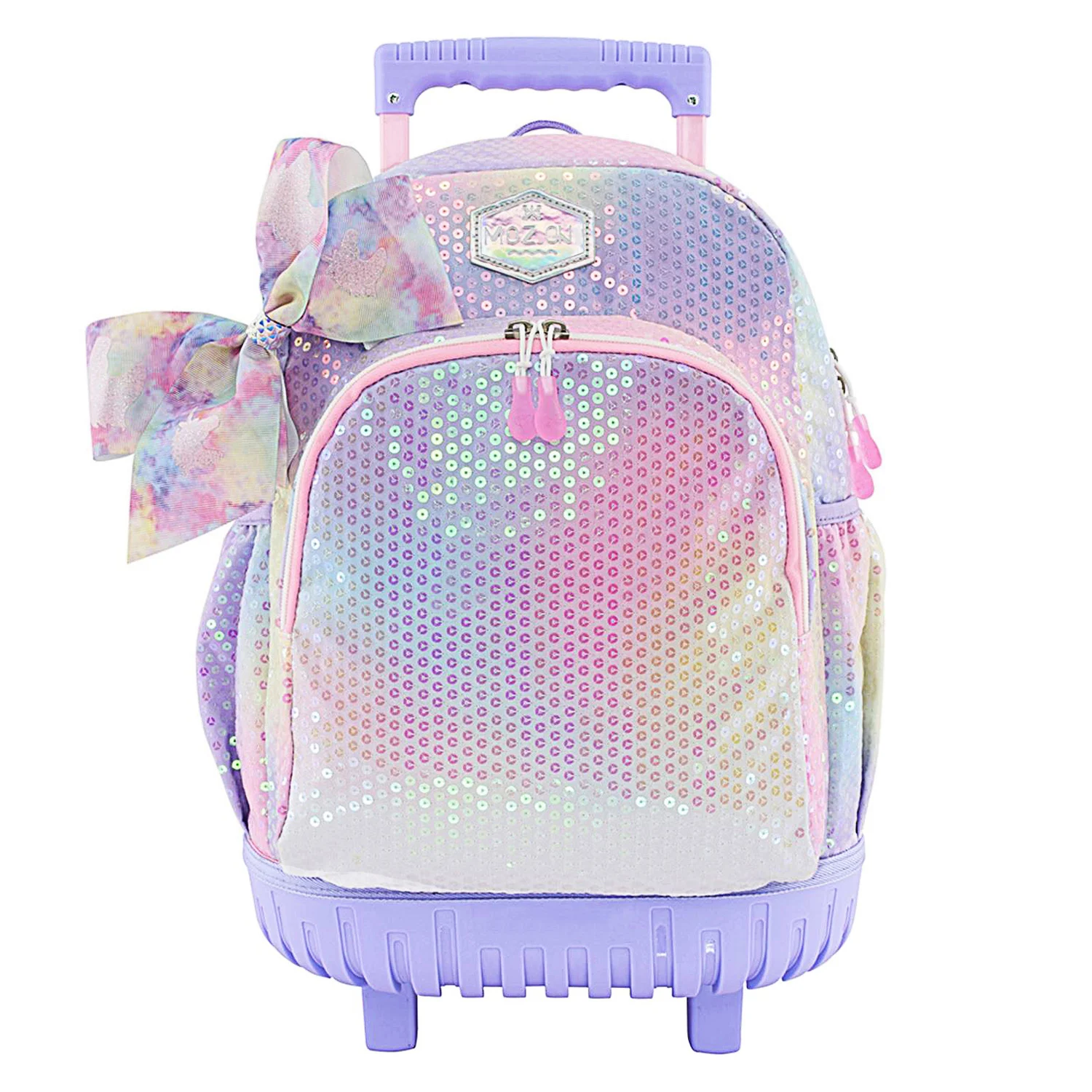 

Backpack for Girls 18" Rolling Carry-on Kids Fashion , School & Travel Luggage for Teens & Hard protective base with Interior Su