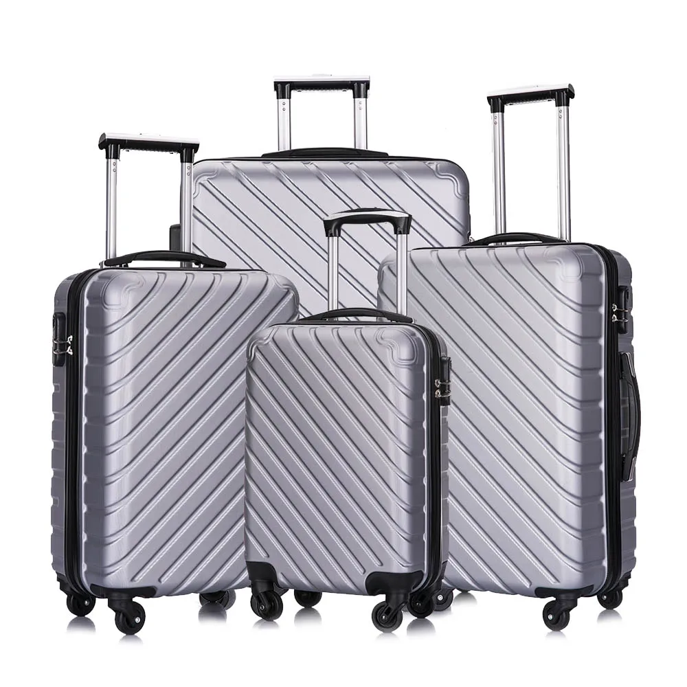 

Free shipping for Distric 6 area from US within 24hours Sliver high quality Carry-On 4 Pcs Luggage Set, Optional
