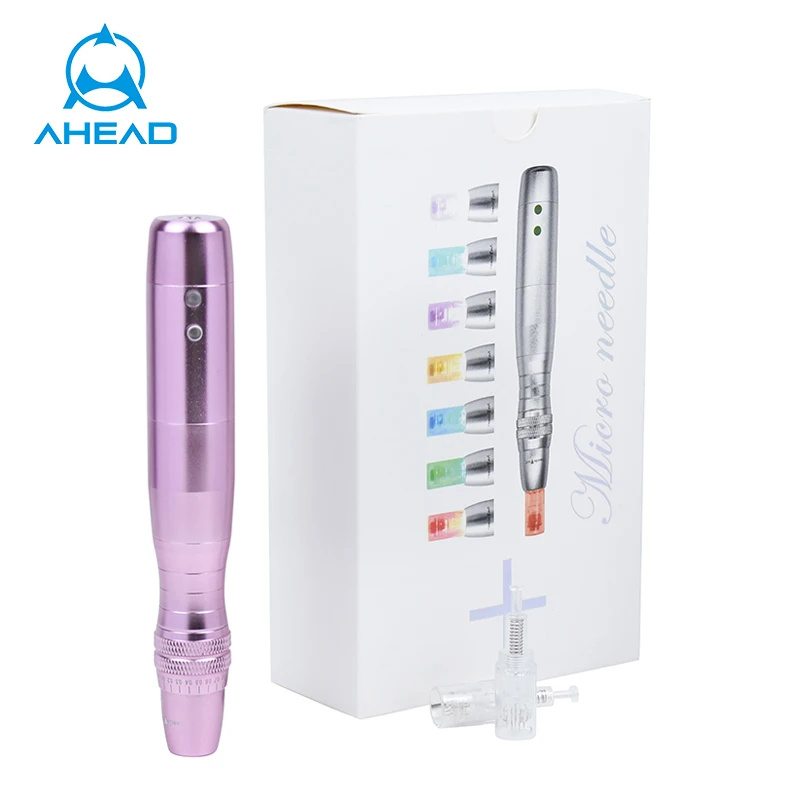 

Microneedle 7 Colors Light LED Make up Pen Photon Therapy Electric Dermapen LED F7 Digital Derma Pen Anti Aging
