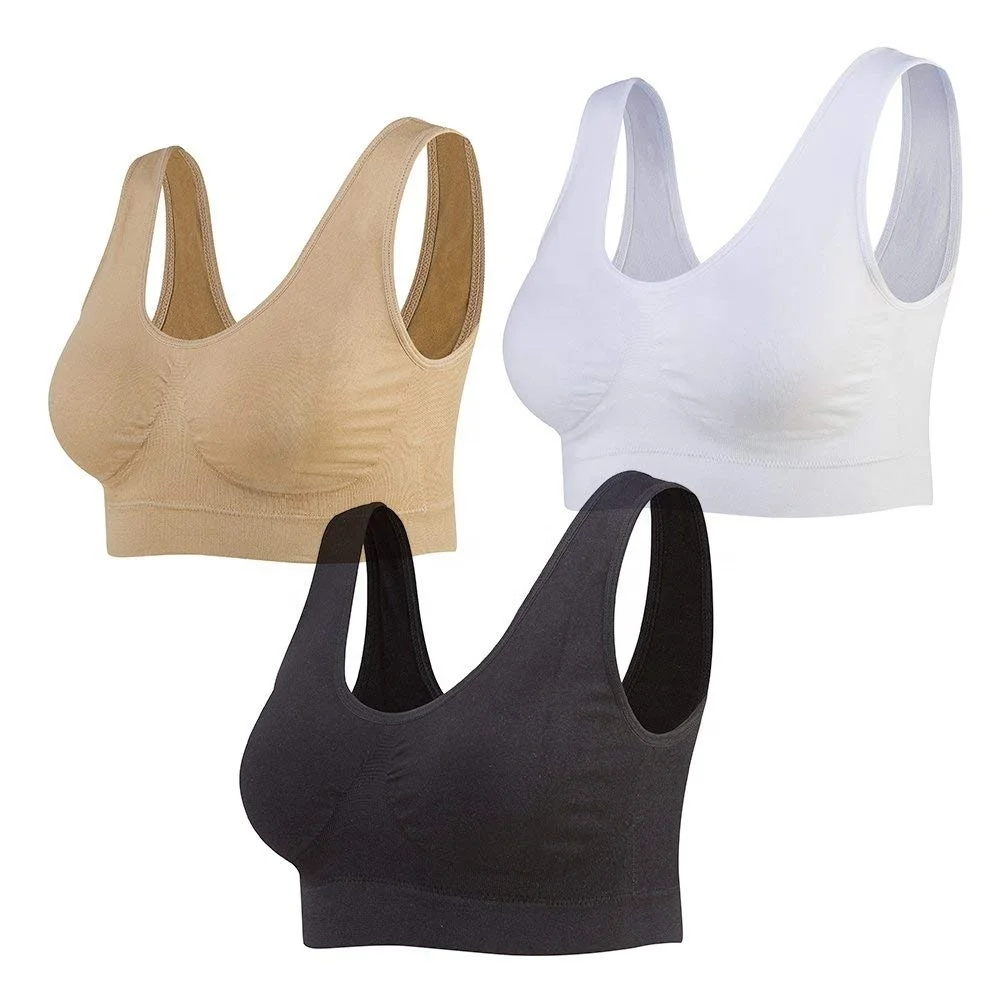

Cheap Price Women Colorful Plus Size Padded Sexy Seamless Sports Bra