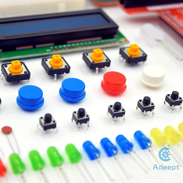

Adeept Starter Kit for Raspberry Pi 3/2 Model B/B+LCD1602 Motor C and Python Code Beginner/Starter Kit with PDF Guidebook