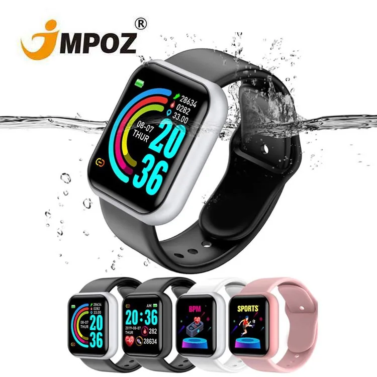 

2021 factory reloj Smart Watch D20 Y68 Men Women Blood Pressure Heart Rate Waterproof Tracker Sport Clock Android smartWatch