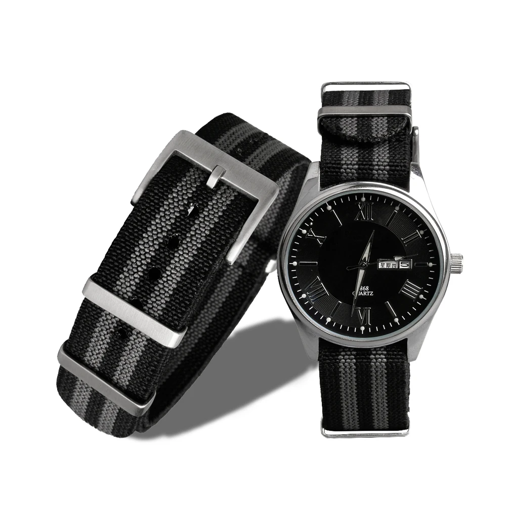 弹性高级尼龙 nato 编织带可拉伸尼龙表带