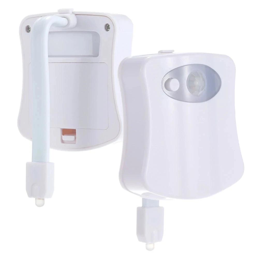 8 Color Backlight Sensor motion activated Smart Bathroom Toilet Night Light LED Toilet Light with Motion Sensor