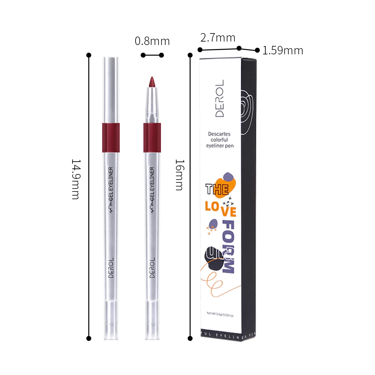 

Dropshipping OEM Eyeliner Waterproof Eye Crayon Color Black Long Lasting Eyeliner