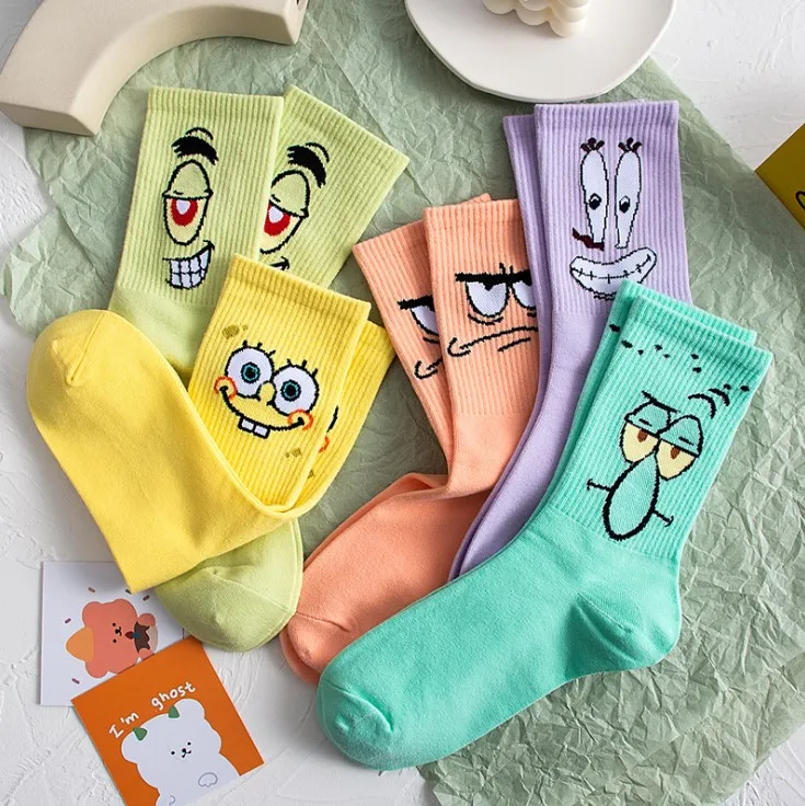 

Wholesale New Fancy Cute Cartoon Anime Couples Stockings Hip Hop Skateboard Funky Adults Socks, Picture shown