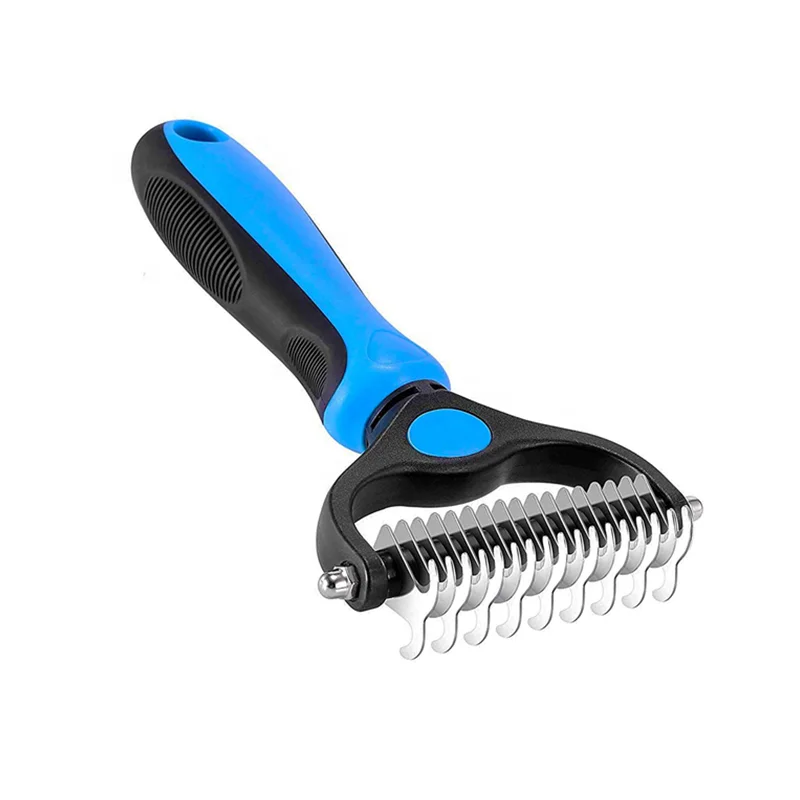 

Free shipping Wholesale Pet Grooming Tool of 2-in-1 Grooming Tool Dual-Sided Comb Pets Raked Brush Pet Grooming Brush Attachment, Multi-style as pictured
