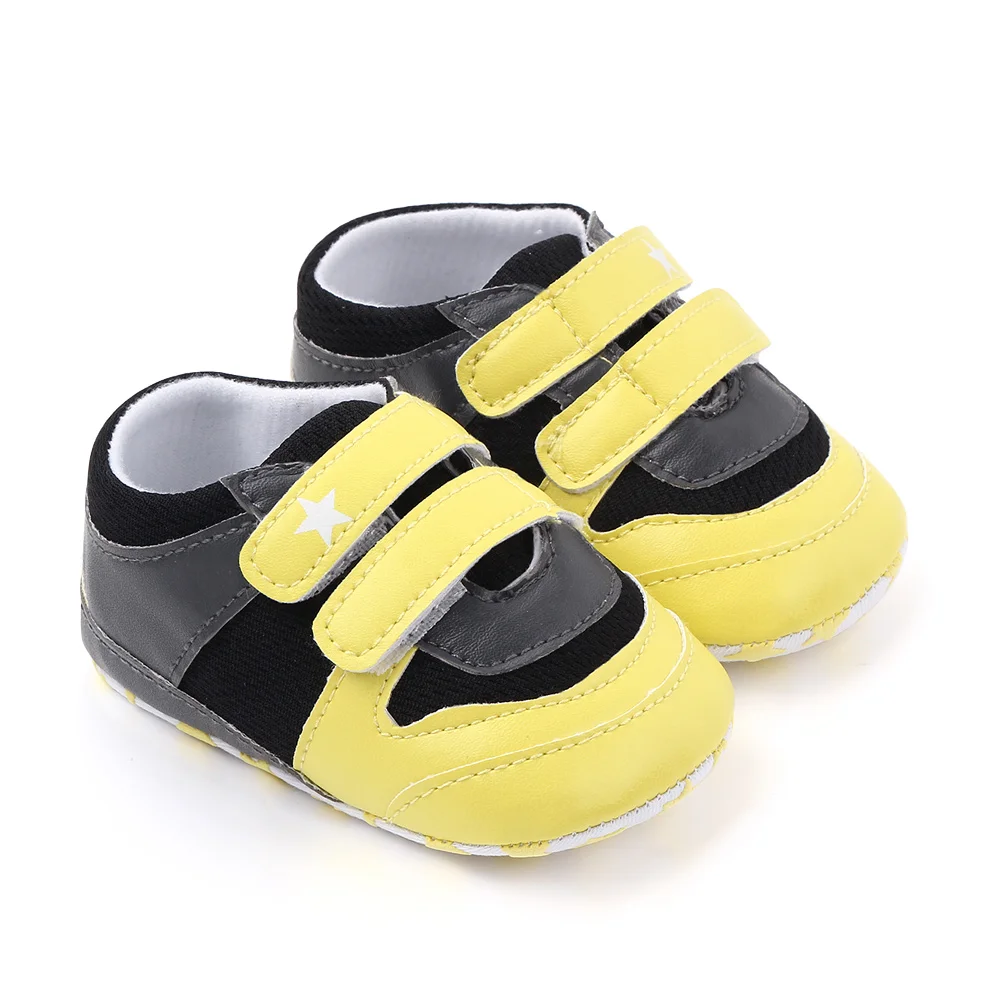 New patchwork design baby shoes boy kids casual sport shoes soft sole  infant  toddler shoes factory