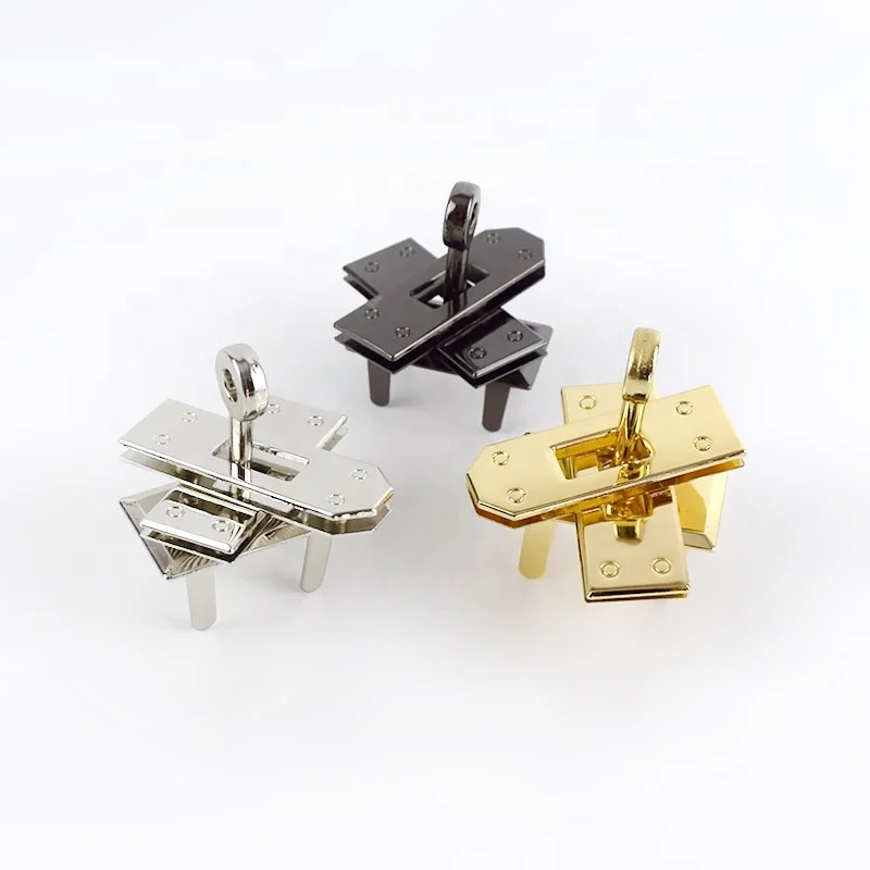 

Meetee BD453 Alloy Handbag Parts Bag Lock, Gold,silver,black