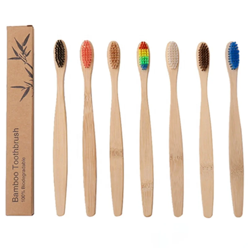 

Wholesale Eco Friendly Bamboo Toothbrush biodegradable customize manufacturer, Black