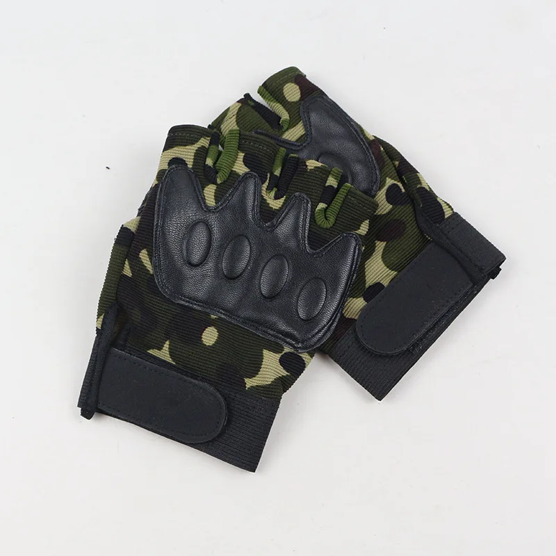 Tactical Half-Finger Gloves Outdoor Non-Slip Bike Motorcycle Gloves for Men