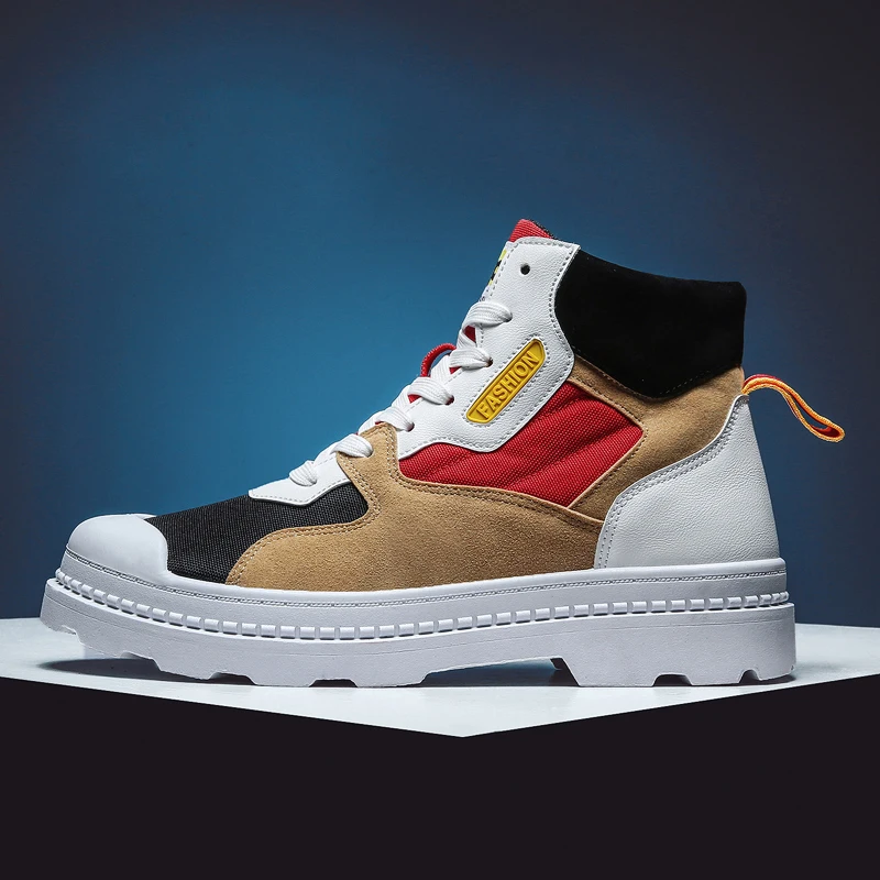 

2019 new fashion design good quality suede leather wear resistant men leather boots shoes, Optional