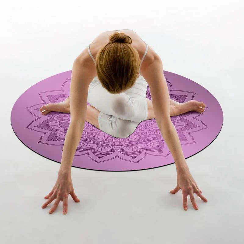 

Eco-Friendly Anti Slip Custom Design Meditation Large Round PU Yoga