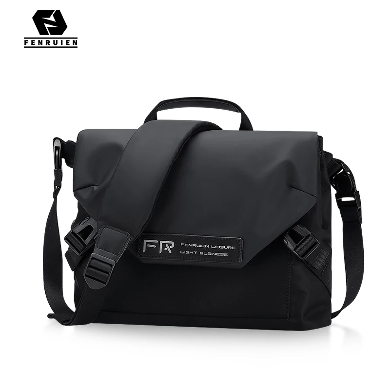 

FENRUIEN 2021 New Men Crossbody Bag High Capacity Shoulder Bags Water Resistant Male Business Casual Travel Messenger Sling Bag