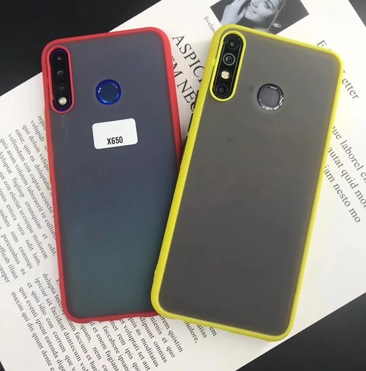 

Hot selling to africa style market matte skin feeling tpu pc colorful keys phone back cover case for Tecno Camon 11 Pro