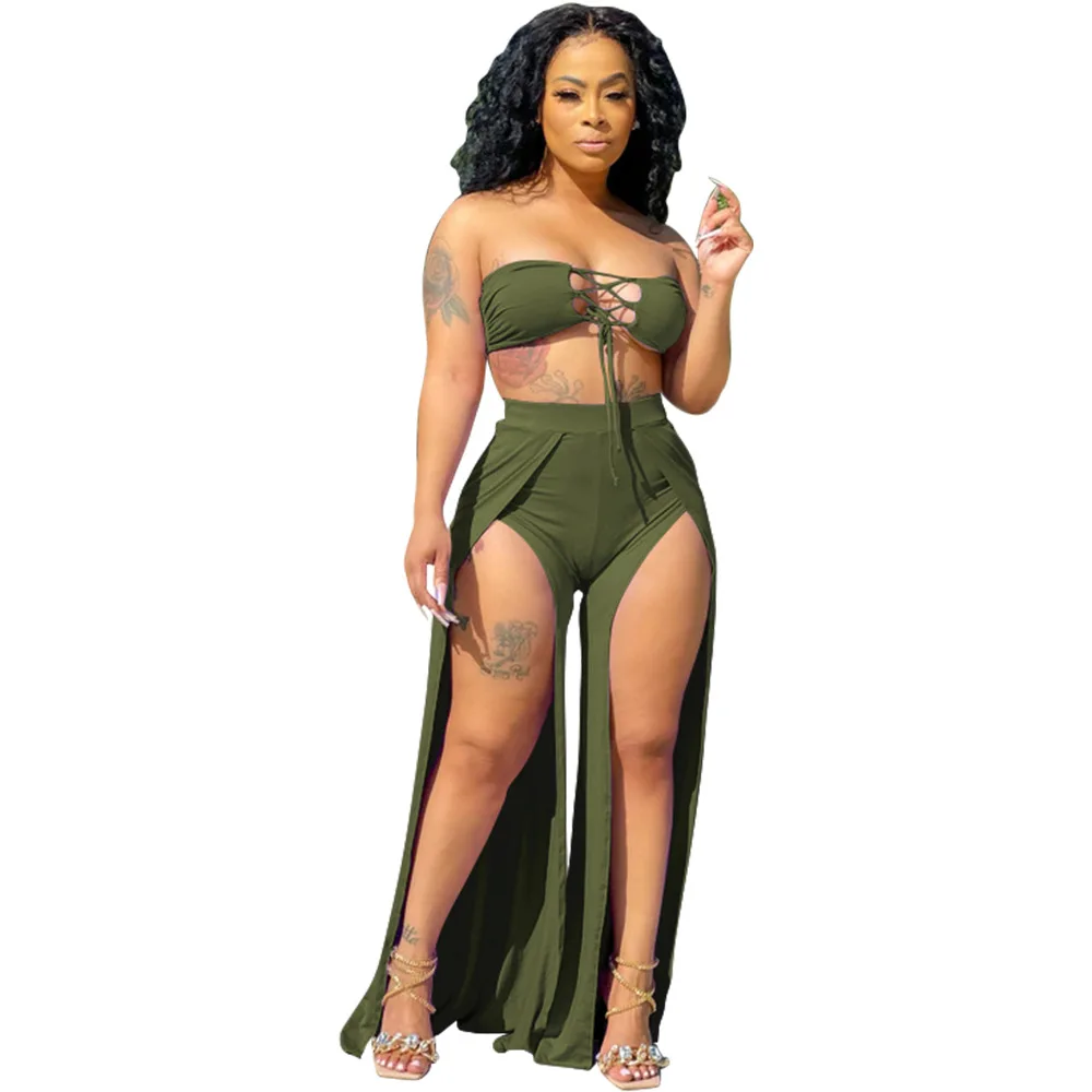 

FS4521A 2021 Summer Sets Women Two Piece Set Clothing