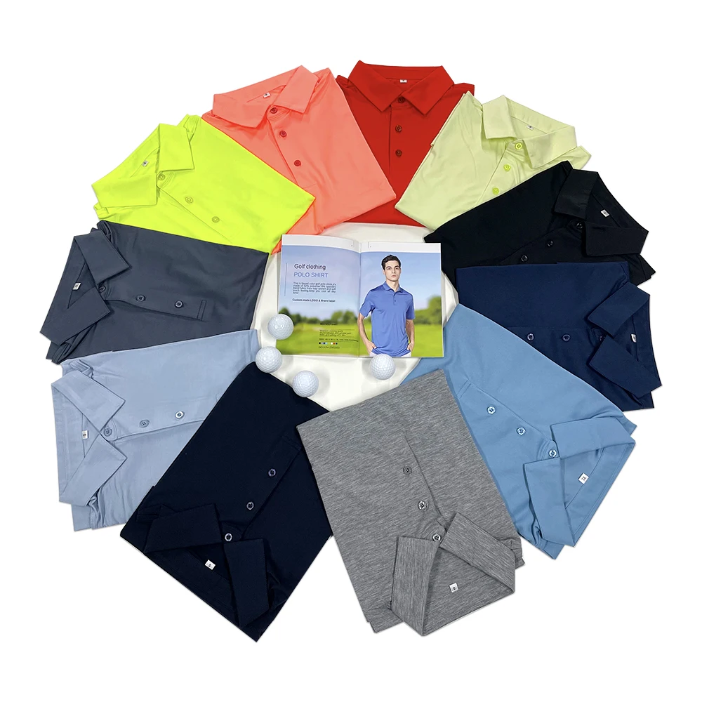 

Free sample High quality t-shirt polo stock cheap clothes whol performance dry fit men polo shirts plain golf polo blank t shirt