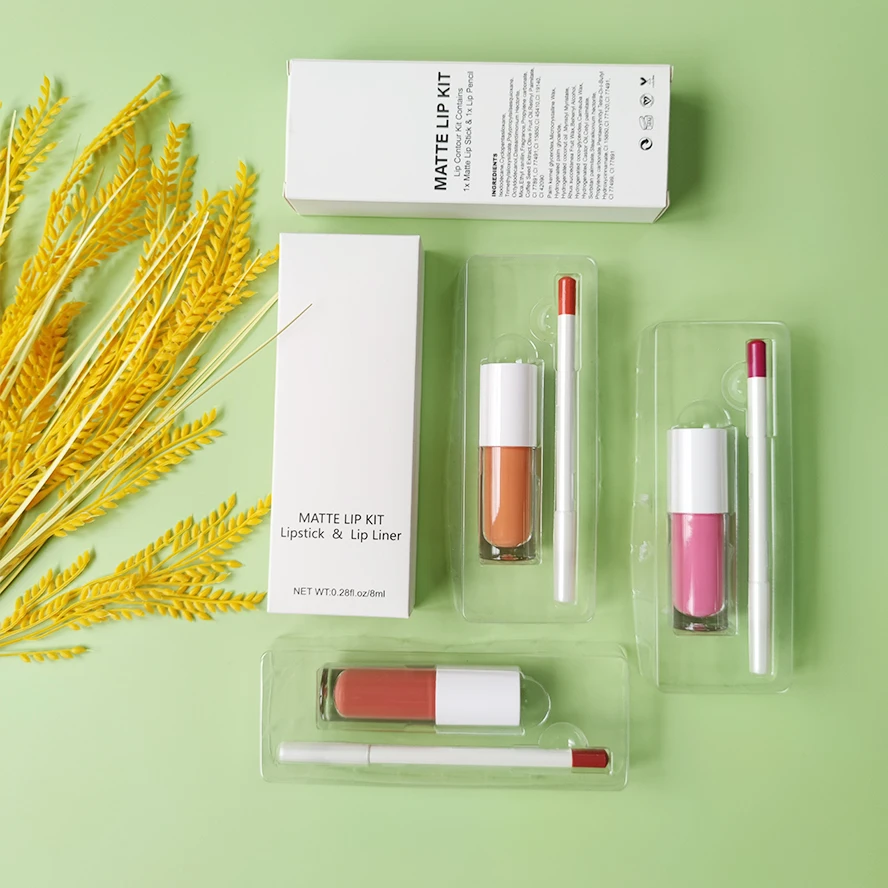 

Custom Lip kit OEM Wholesale 22 Colors Makeup Lipstick Set With Lipliner Waterproof Private Label Liquid Matte Lipstick Kit