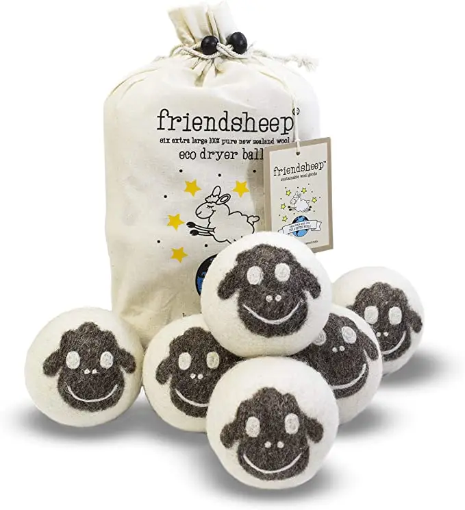 

Friendsheep 100% Handmade Organic Eco Wool Dryer Balls 6 Pack