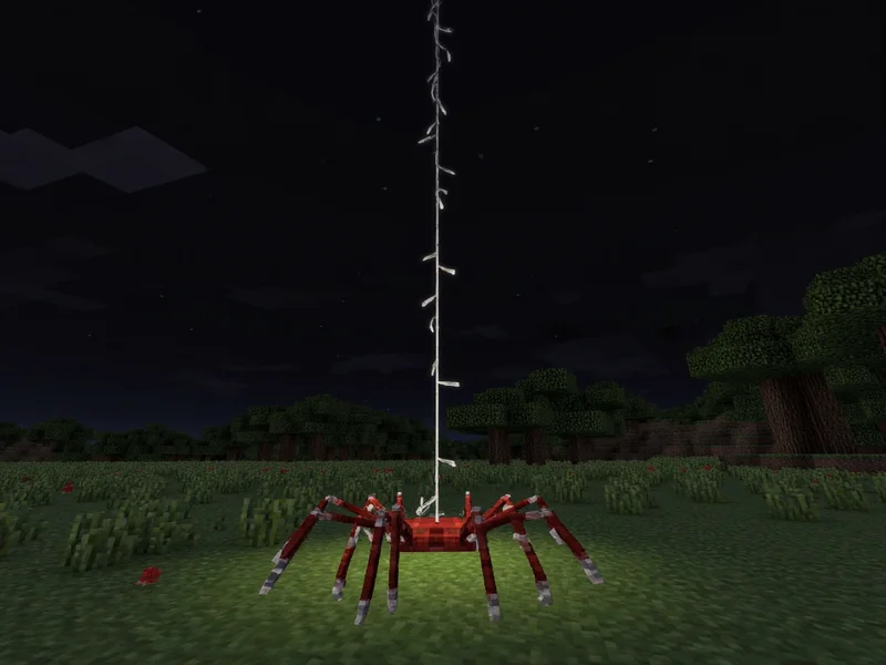 Minecraft spider dropping string when killed at night