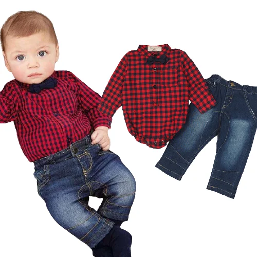 

Spring Autumn Baby Boys Clothing Suit Top Bow Tie Pants 2 Piece Sets 2021