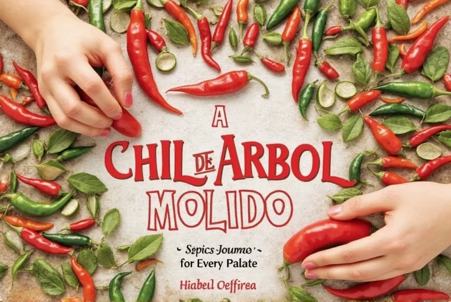 chile de arbol molido grinding