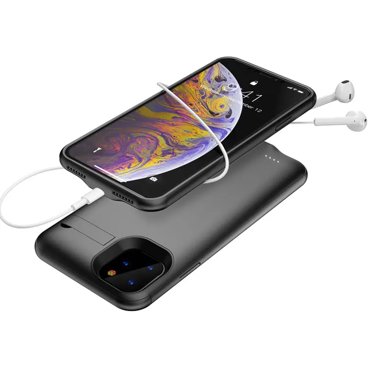 5000mah/6000mah Slim Backup Power Bank Case Charging For Iphone 11 ...