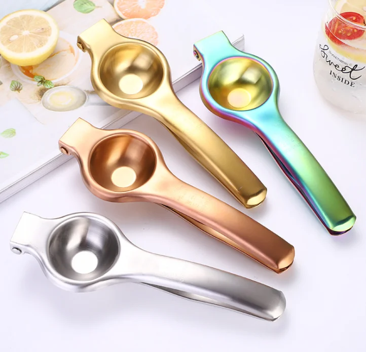 

Ready To Ship Portable Hand Press Tool Pomegranate Fruit Citrus Orange Lemon Manual Juicer Machine Stainless Steel Squeezer, Silver, gold, rose gold, colorful, customizable