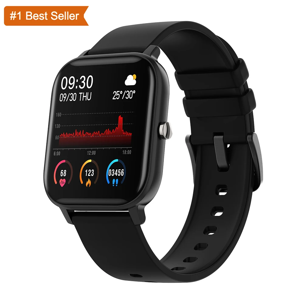 

P8 Smart Watch Men Women Sport IP67 Waterproof Clock Heart Rate Blood Pressure Monitor Body Rotating Smartwatch P8