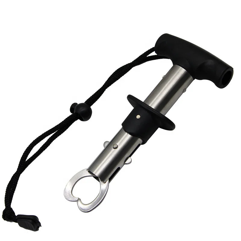

Leading T Type casting type lip holder fishing gripper, Silver+black