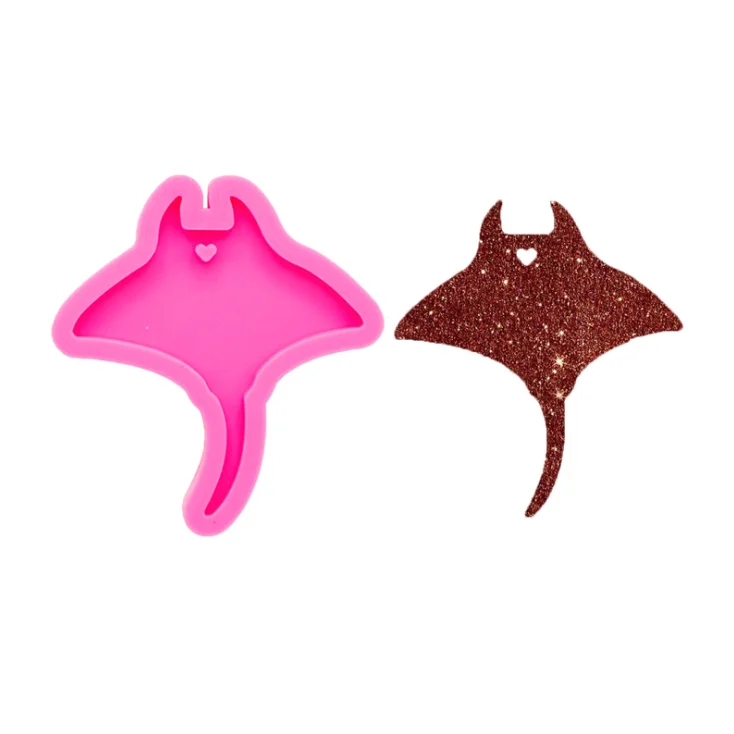

S466 Stingray Silicone keychain mold for resin craft DIY, Random