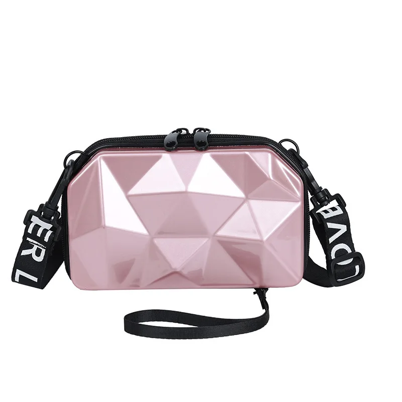

Diamond Print Cosmetic Bag Hot-selling Mini Wash Bag PC Waterproo Small Cross Body Box Bag