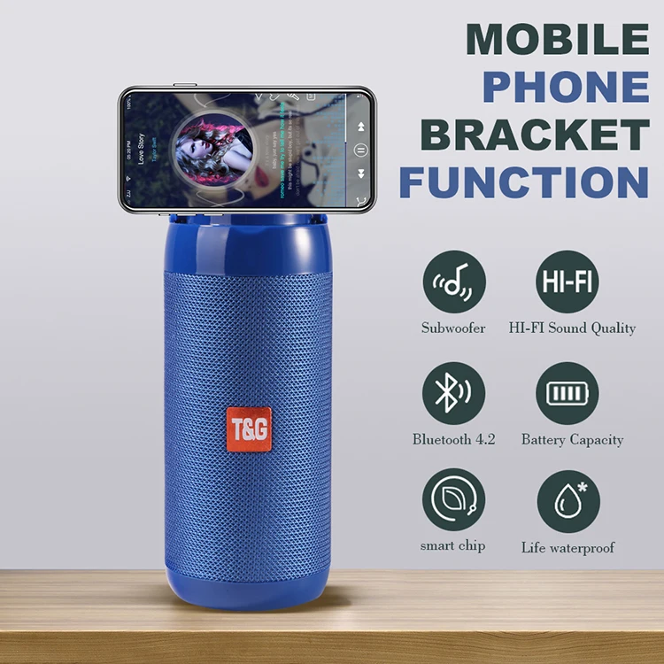 Portable wireless speaker tg113c camping light radio wireless microphone tws portable bass waterproof party bluetooth speaker - ANKUX.COM
