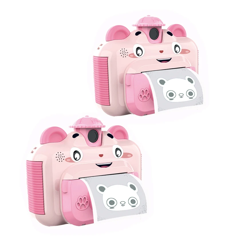 

free shipping Kids Instant Print Camera For Baby Boys girls 1080p HD Mini Camera With Thermal Photo Paper Toys Digital Camera, As photo