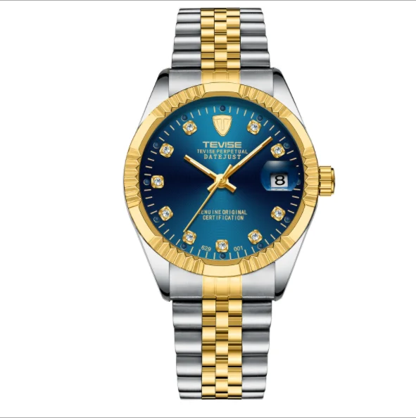 

Hot selling Swiss TEVISE 629-001 waterproof business luminous men's watch full mechanical watch, 11 colors