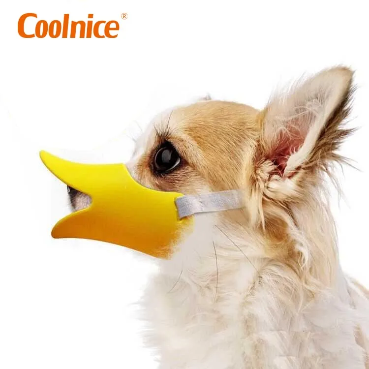 

China custom training pet store supplies funny grooming soft breathable dog duckbill mouth muzzle