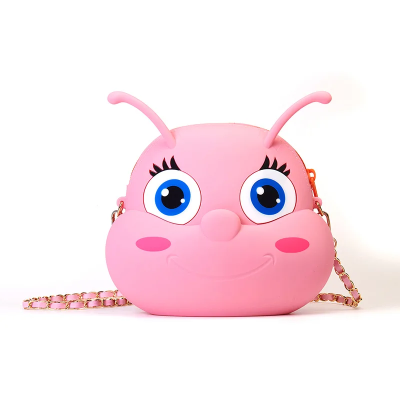 

2020 Hot Sale Cotton Kids Bag Shoulder Silica gel Jelly Candy Fashion Fashion Lovely Baby Cartoon Rubber Bag, 6 colors