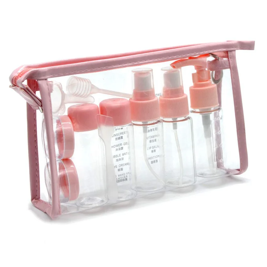 

11pcs Set Spray Bottle Lotion Bottle Cosmetics Travel Sub-bottling Cosmetic Bottle PET Plastic Bottle