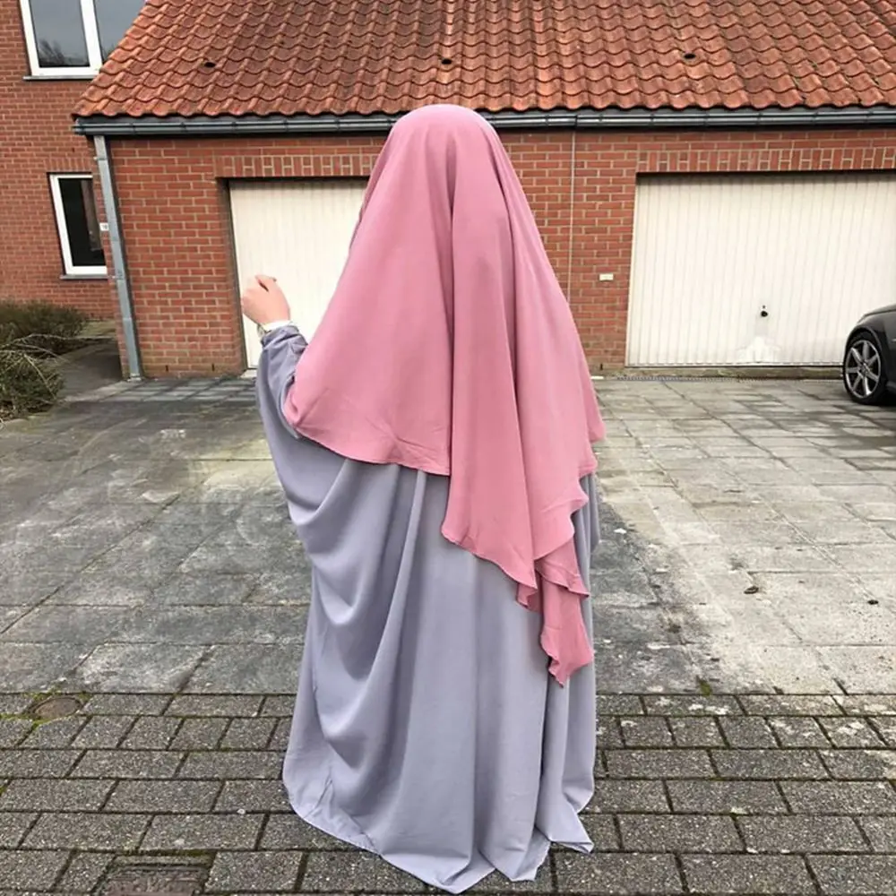 

O-neck Full Sleeve One Piece Hijab For Muslim Women