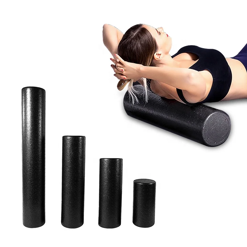 

Black smooth Foam Roller Physical massage Solid yoga roller for body building
