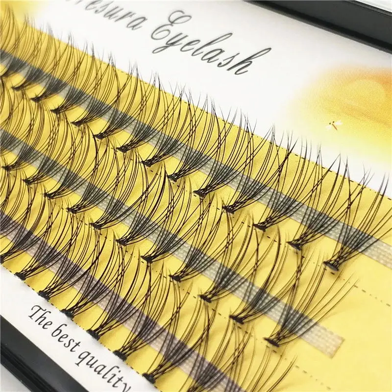 

6D effect 60 cluster 0.07/0.1 Korean PBT Premade Fan Lash Pre Made Volume Fans individual eyelash extensions clusters