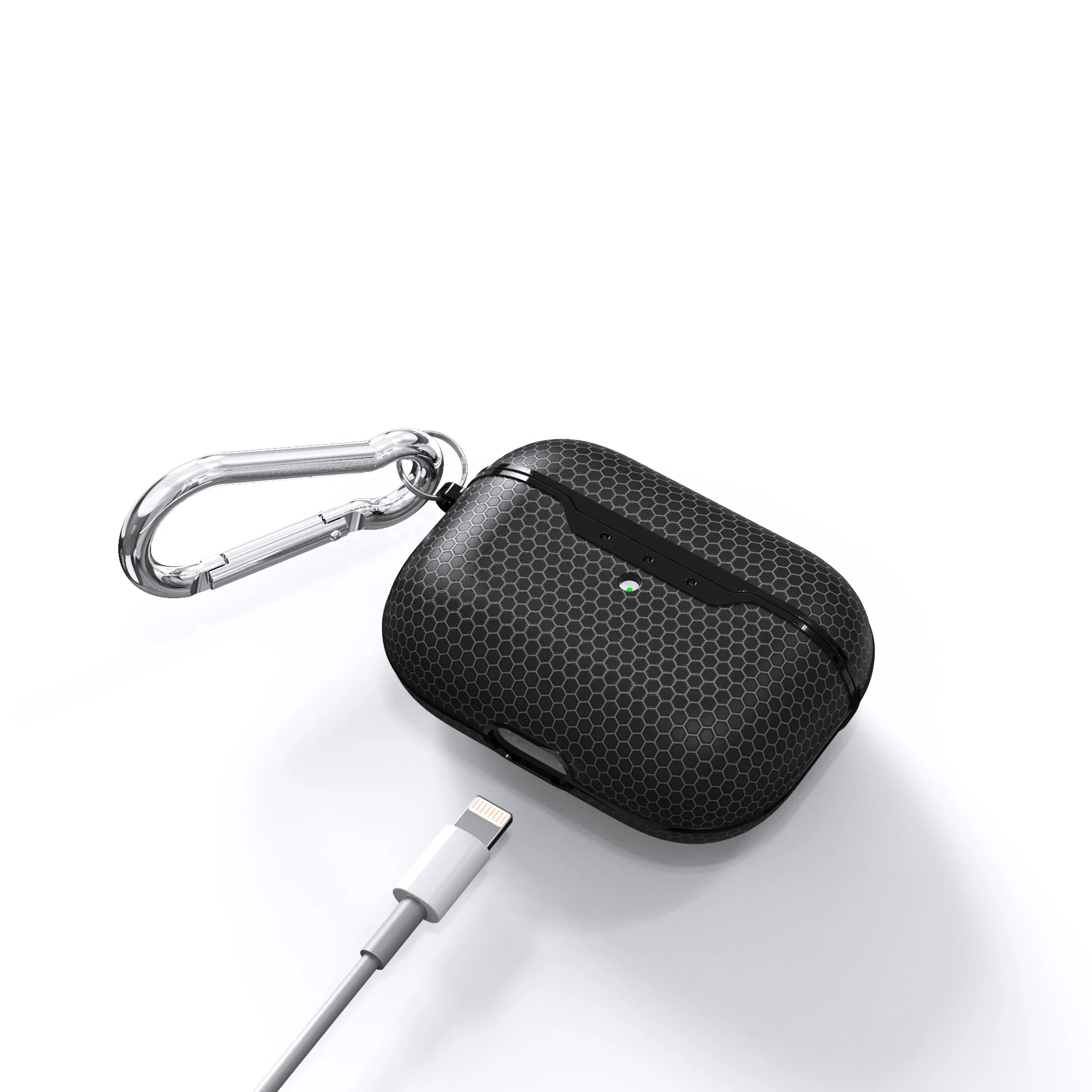 

Personalized Design Flexible TPU Honeycomb Style Full Protection Earphone Case with Wireless for iPhone, Multi options