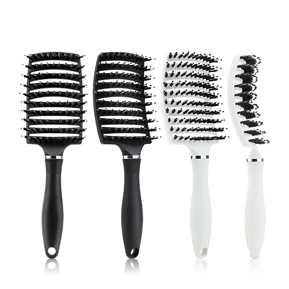 

Masterlee boar bristle vent brushes hair massage comb detangling brushes with double teeth, Candy color