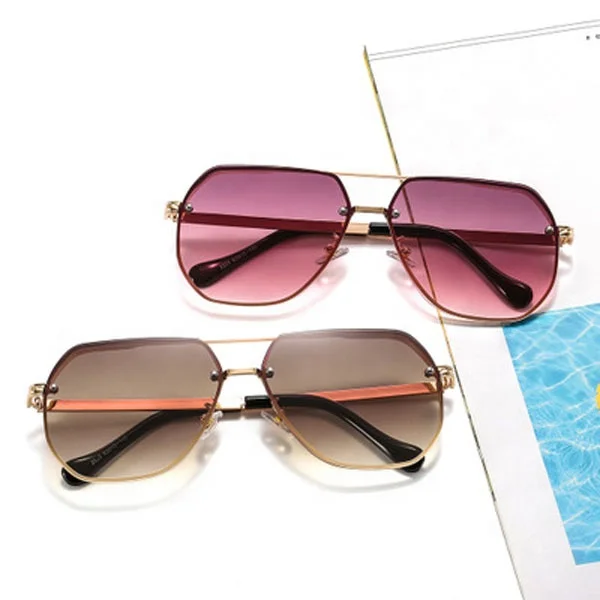 

2020 new arrivals fashion UV400 gradient ocean summer lentes de sol metal frame aviation women shades sunglasses sun glasses, Customized color